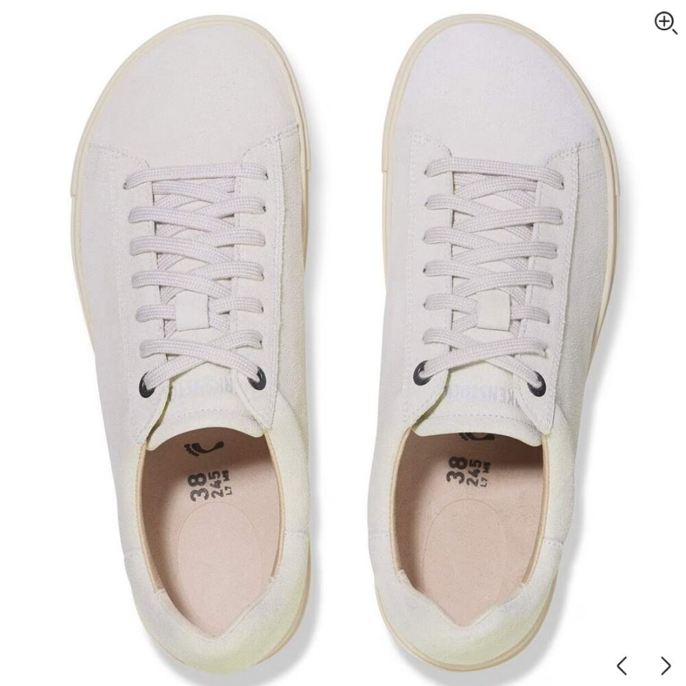 Mens White Leather Birkenstock Bend Low Sneaker Trainer 12 US 45 EUR  [1017723] - Picture 8 of 10